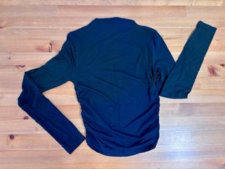 Blusa Stradivarius Negra Manga Larga Talla XS