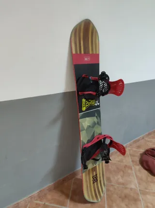 Tabla Snowboard DC Botas y Fijaciones