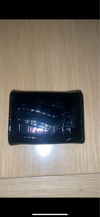 Monedero Hermès Negro y Dorado