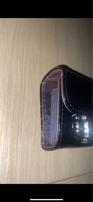 Monedero Hermès Negro y Dorado