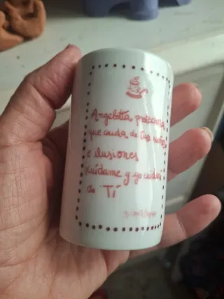 Deliziosa candela angelo in porcellana