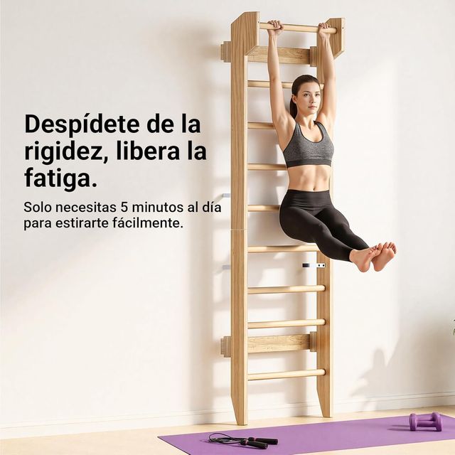 NUEVO - Espaldera de madera para gimnasio en casa