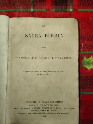 Sacra Bibbia 1893 - Antico e Nuovo Testamento