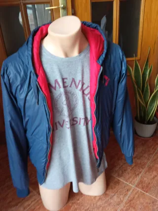 Chaqueta Converse Hombre Talla M Azul/Roja