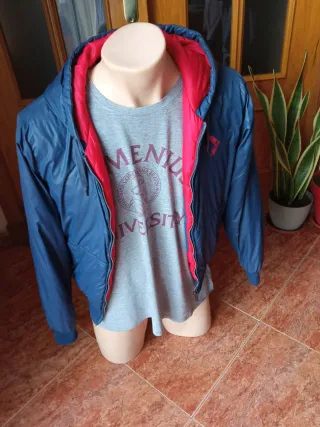 Chaqueta Converse Hombre Talla M Azul/Roja