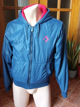 Chaqueta Converse Hombre Talla M Azul/Roja