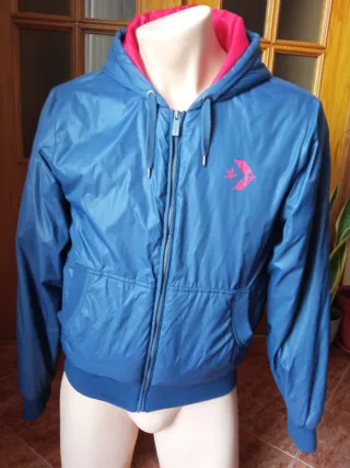 Chaqueta Converse Hombre Talla M Azul/Roja