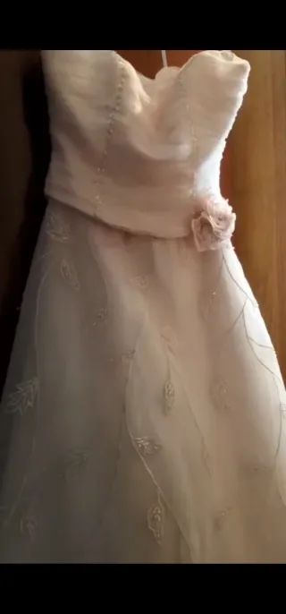 Vestido de Novia Rosa y Blanco NUEVO