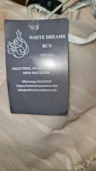 Vestido de Novia Rosa y Blanco NUEVO