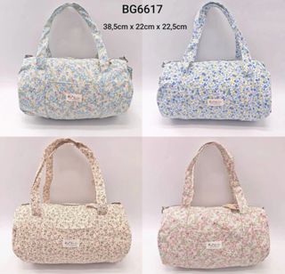 Bolso viaje gimnasio Barrel Flor Liberty Algodón