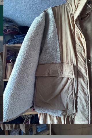 Chaqueta Pull&Bear Beige/Marrón perfecto estado