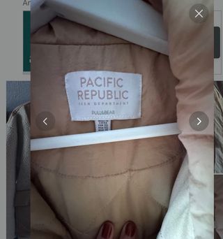 Chaqueta Pull&Bear Beige/Marrón perfecto estado