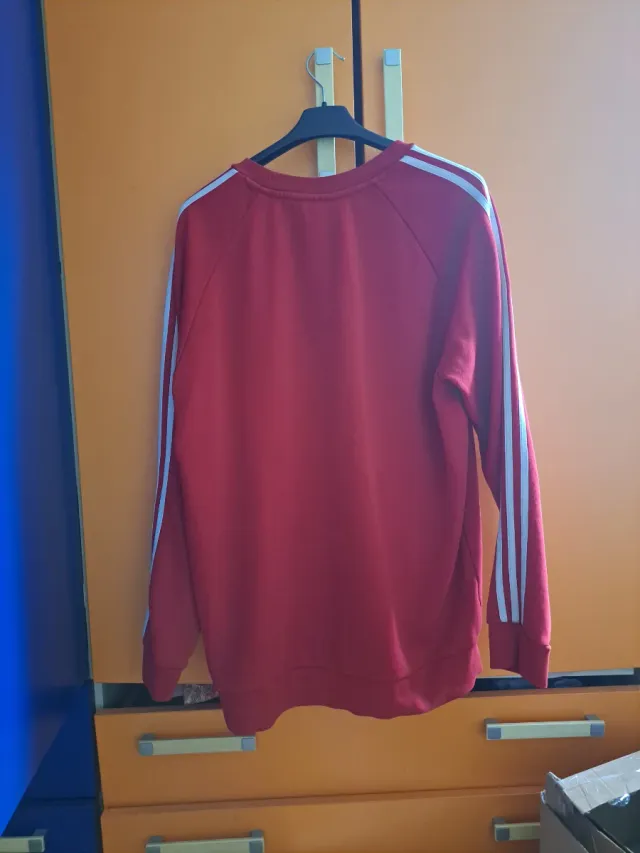 Felpa Adidas Rossa Taglia L