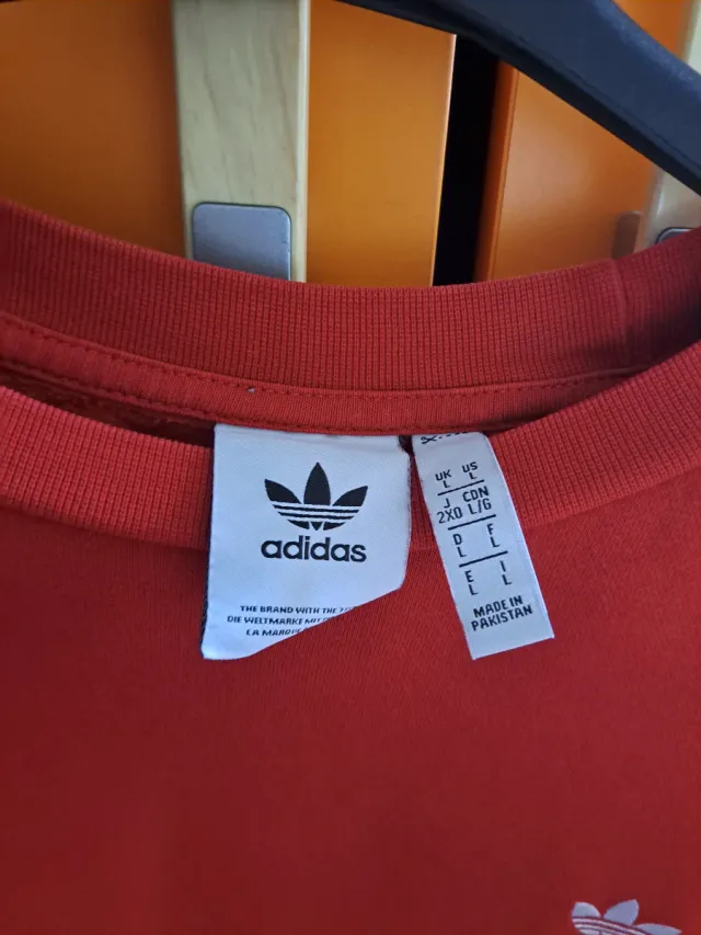 Felpa Adidas Rossa Taglia L