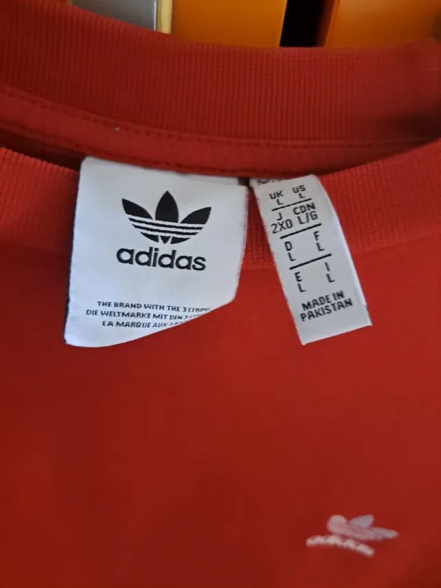 Felpa Adidas Rossa Taglia L