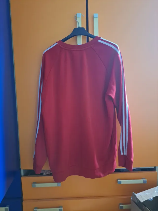 Felpa Adidas Rossa Taglia L