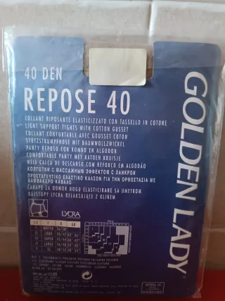 Pantis Golden Lady Repose 40 Den Beige Talla Extra