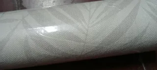 Rollo papel pintado hojas tropicales