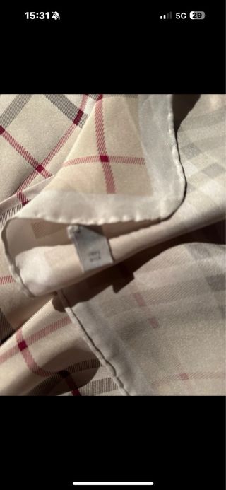Foulard in seta Burberry
