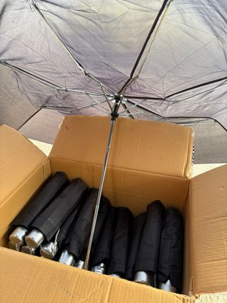Paraguas negro + funda (19 unidades)