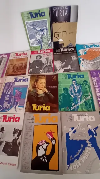LOTE DE 55 REVISTAS TURIA AÑOS 80