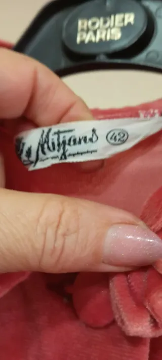 Bata larga terciopelo mujer rosa