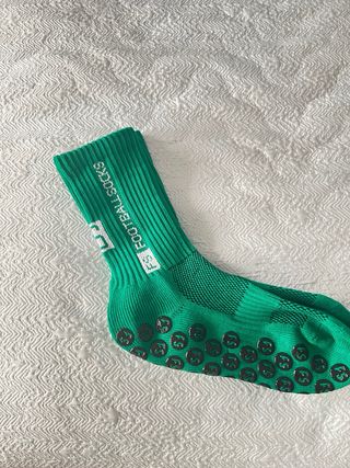 Calcetines deportivos antideslizantes negro/verde