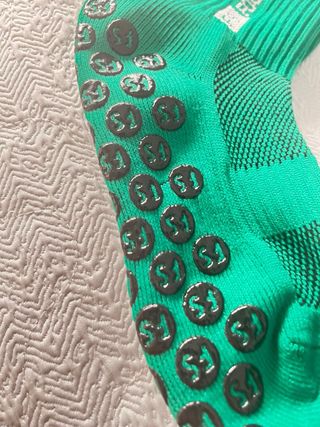 Calcetines deportivos antideslizantes negro/verde