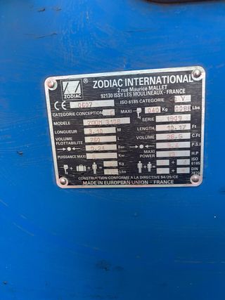 Barca Zodiac Zoom 3,10 sin remolque