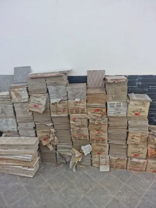 Azulejos de exterior efecto terrazo