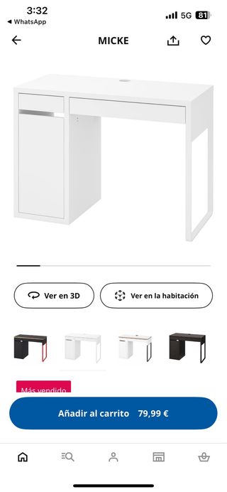 Escritorio Ikea Blanco