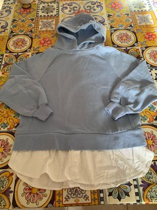 Felpa Zara bambina 8 anni con cappuccio