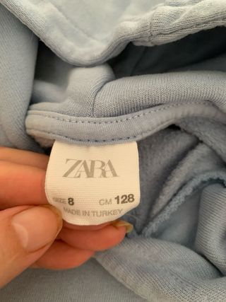 Felpa Zara bambina 8 anni con cappuccio