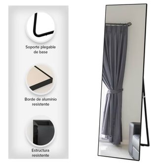 Espejo cuerpo entero negro. Medidas 150x40