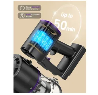 Aspirapolvere Senza Fili 450W 40KPa 50 Min