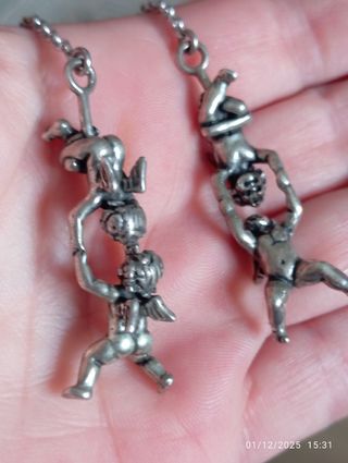 Orecchini G. Raspini Angioletti acrobati Arg. 925