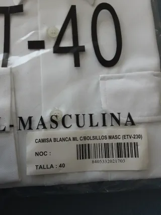 Camisa Blanca Militar T-40