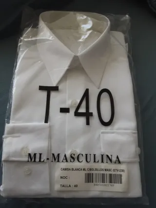 Camisa Blanca Militar T-40