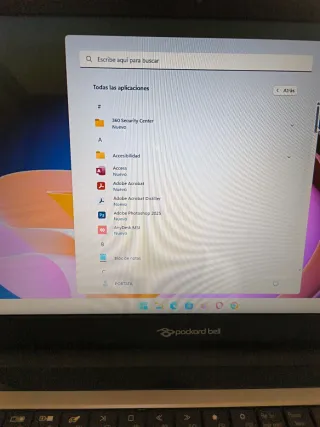 Packard Bell ultrafino negro/plateado