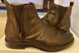 Stivaletti uomo pelle marrone tg. 42