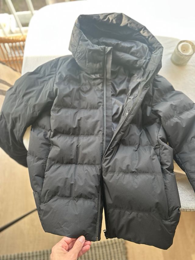 Abrigo plumas Uniqlo negro