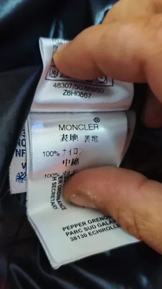 Chaleco Moncler Negro Vintage Mujer