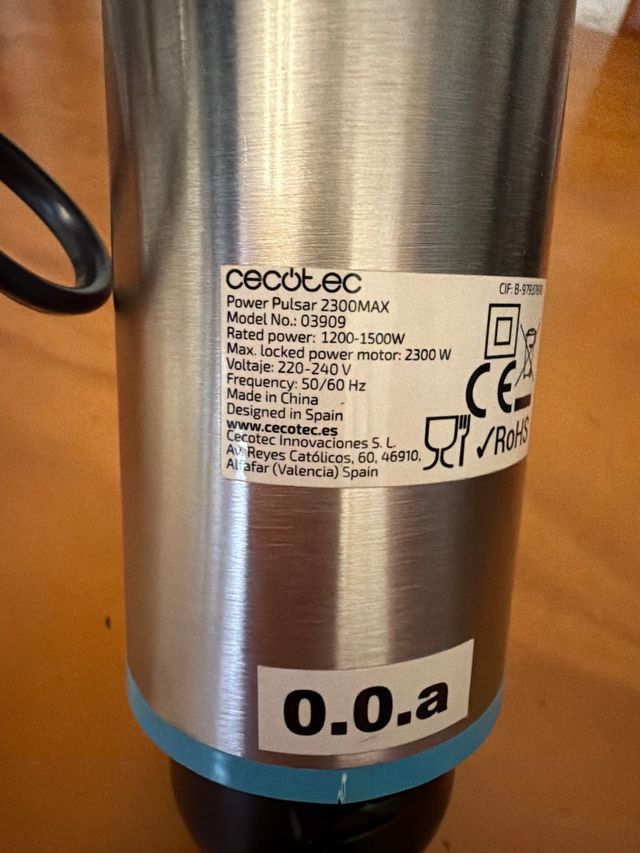 motor Batidora de Mano Cecotec Power Pulsar 2300MA