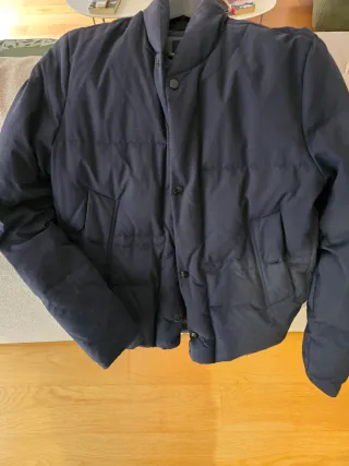 Chaqueta plumífero hombre azul