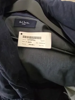 Chaqueta plumífero hombre azul