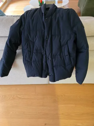 Chaqueta plumífero hombre azul