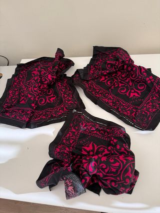 Pañuelo Bandana Cowboy TCH Trading Ltd Negro/Rosa
