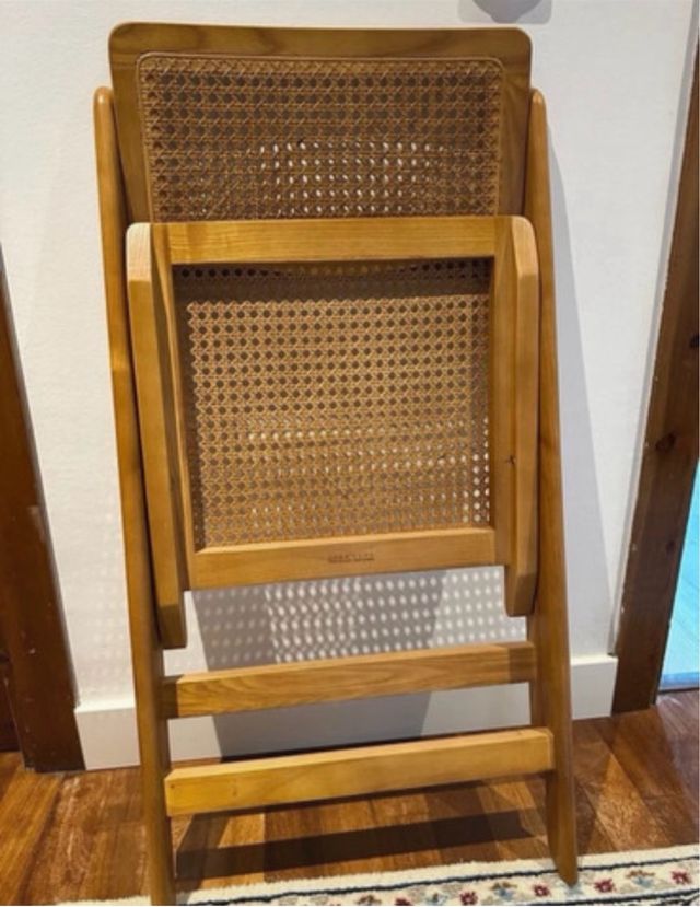 2 Sillas Plegables Zara Home Ratán