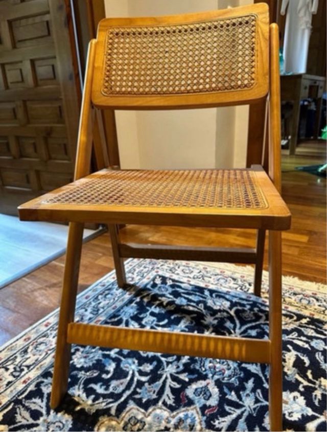 2 Sillas Plegables Zara Home Ratán