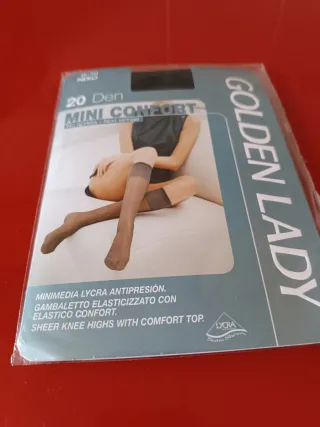2 Paquetes Medias Mini Golden Lady 20 Den